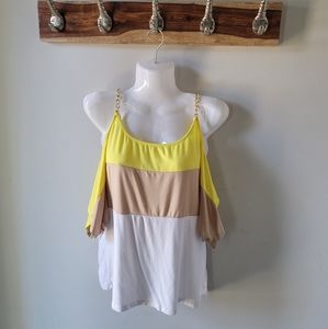 Bebe open shoulder shirt